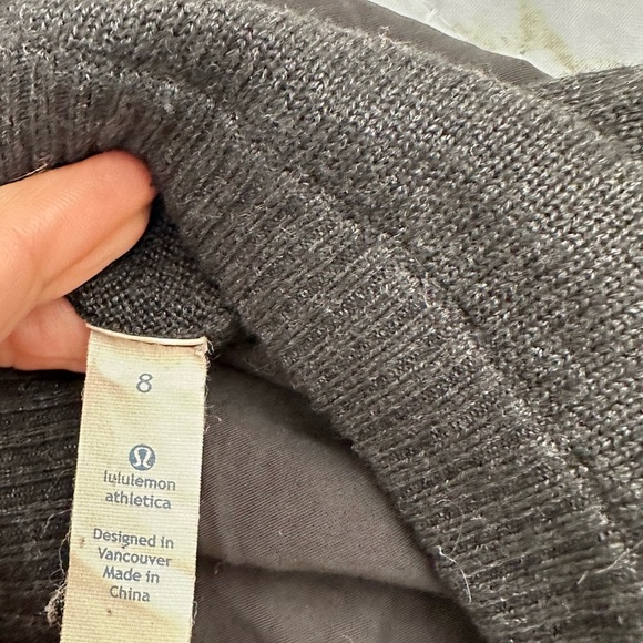 A69 Lululemon Unity Pullover Sweater Heathered Black 8 - Picture 3 of 6